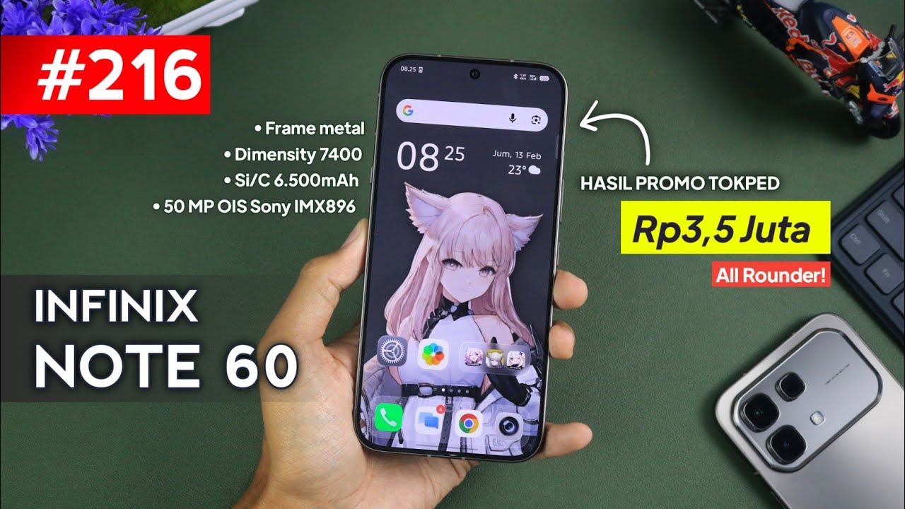 HP ALL ROUNDER! - Unboxing INFINIX NOTE 60 + Gaming Test 5 Game Berat