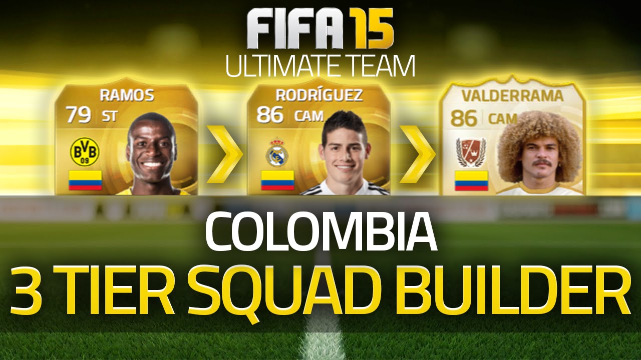 FIFA 15 - COLOMBIA! The 3 Tier Squad Builder! (FIFA 15 Ultimate Team)