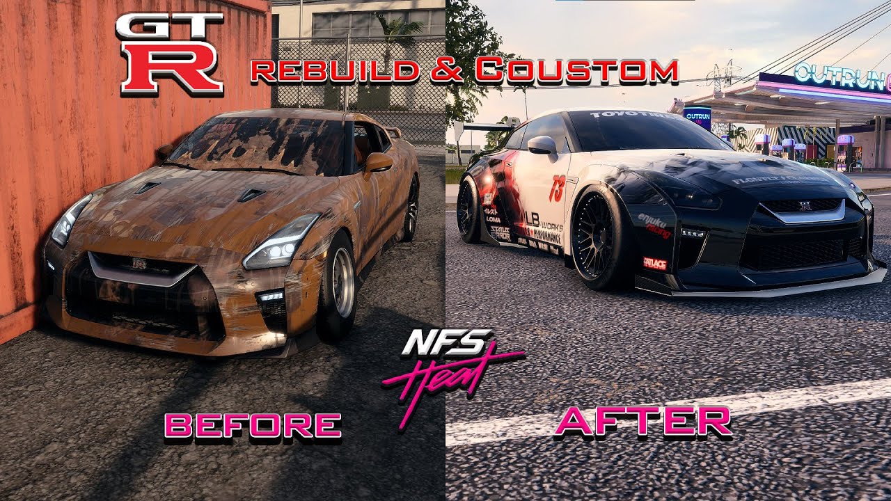a Nissan GTR-R35 in - NFS HEAT - Customization & Tune max Engine part | 1000BHP+ | Not Swap Engine |