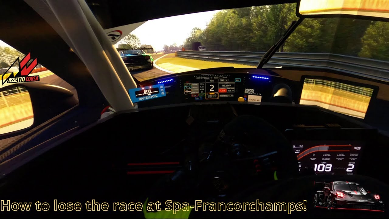 How to lose the race at Spa-Francorchamps!