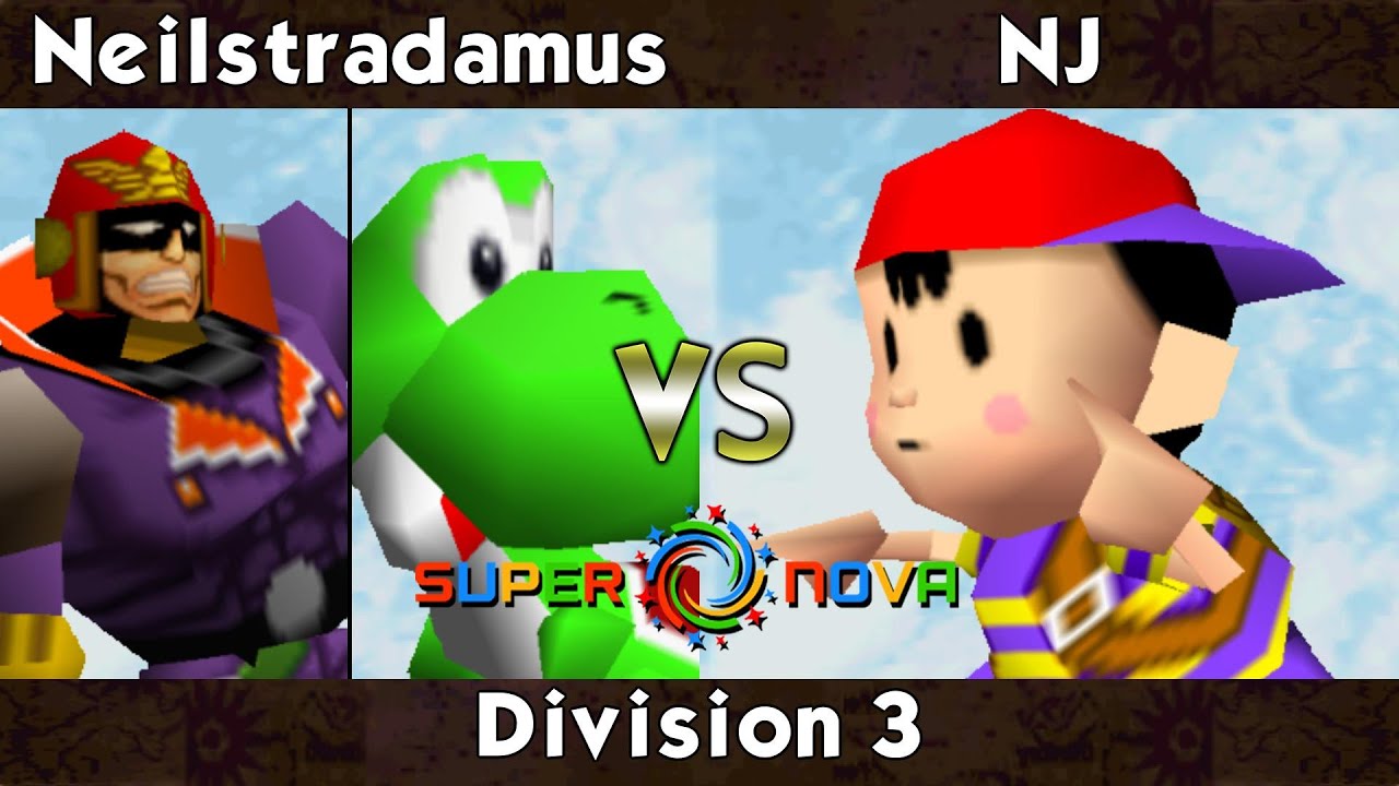 Supernova 2025 - Neilstradamus (Yoshi, Captain Falcon) Vs. NJ (Ness) Smash Bros - SSB64