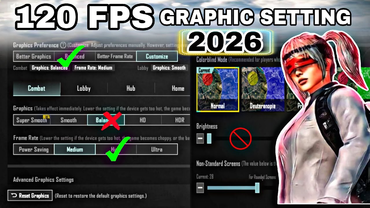 BGMI Graphics Settings for Zero Lag & Best Visuals | Pro Player Settings