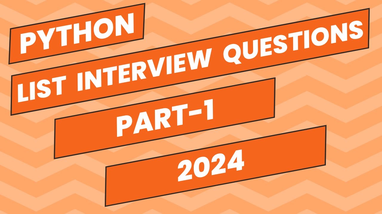 Python List Interview Questions || Python Interview Questions 2024 || Jyoti Python Lab