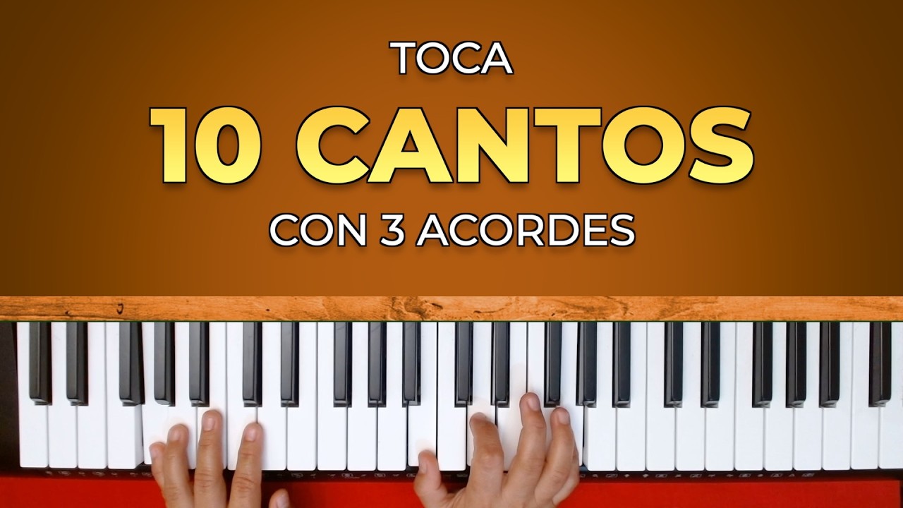 TOCA ESTA CADENA DE JUBILO CON 3 ACORDES EN PIANO FACIL