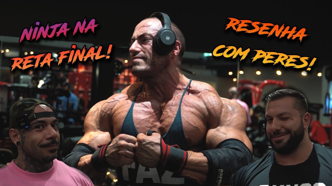 TREINO DE PEITO DO NINJA PERTO DA COMPETIÇÃO E RESENHA COM LEANDRO PERES! TREINO JUNKYARD