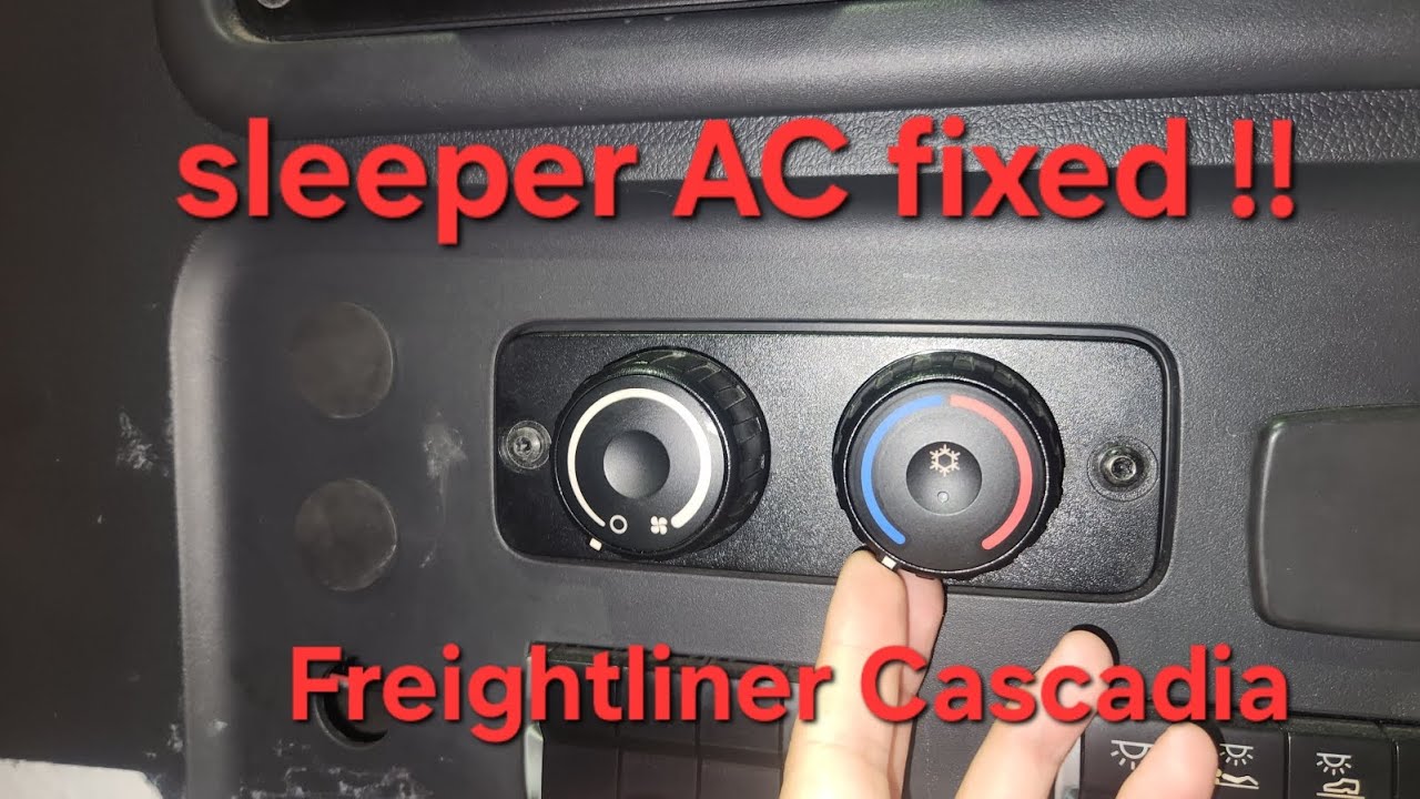 Sleeper AC fixed ! Freightliner Cascadia