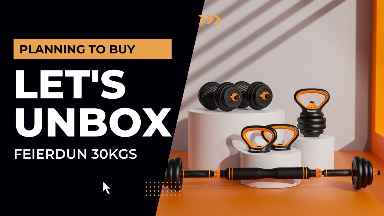 THIS DUMBBELLS ARE BEST RECOMMENDED.FEIERDUN WEIGHTS /KETTLEBELL WITH ADJUSTABLE BARBELL /UNBOXING