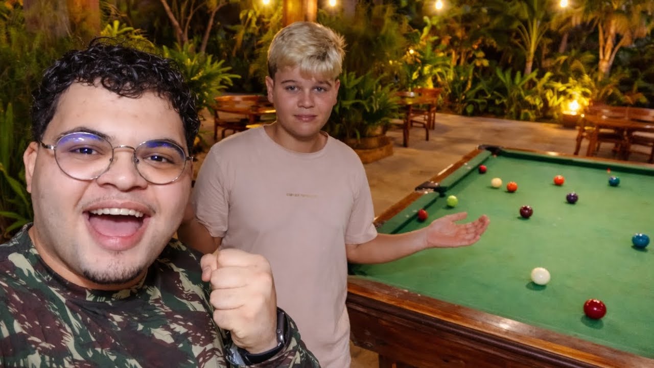 HUMILHEI MEU AMIGO NA SINUCA KKKKKK