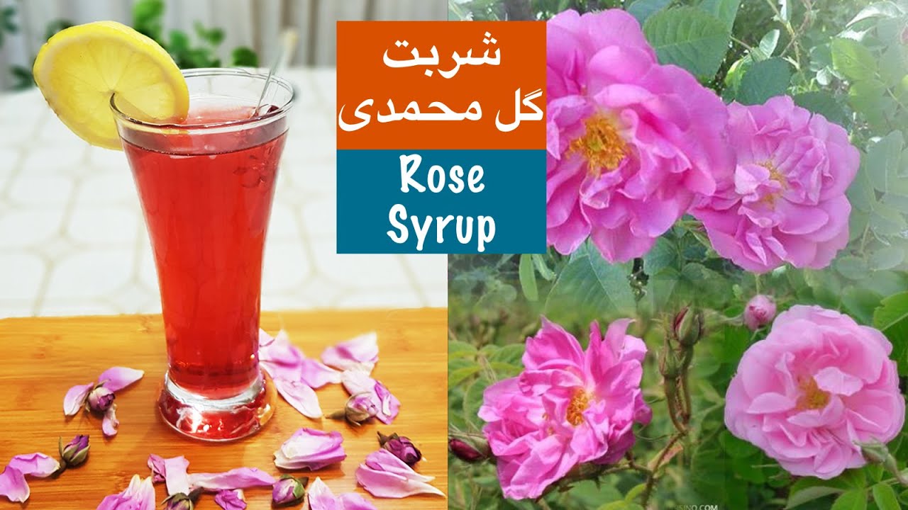 شربت گل محمدی خوش عطر ترین و مفید ترین شربتی که تا حالا خوردید ‎