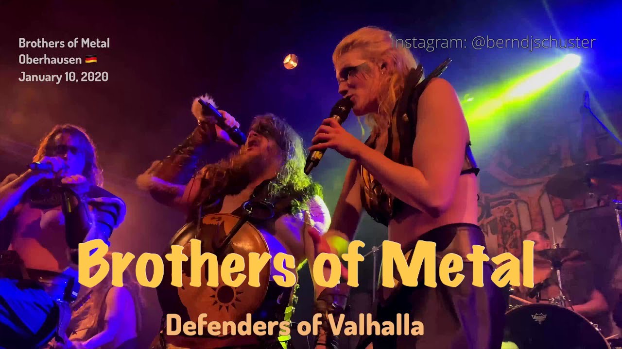 Brothers of Metal - Defenders of Valhalla @Kulttempel, Oberhausen, Germany, January 10, 2020 LIVE 4K