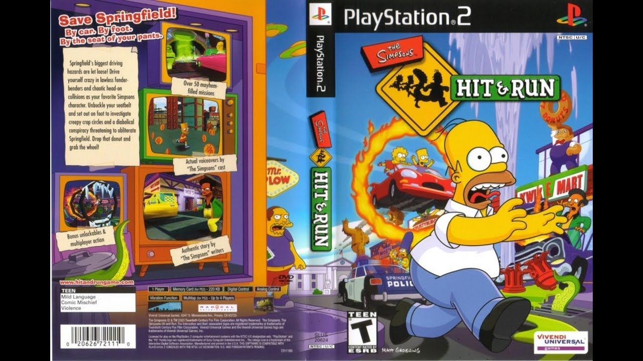 The Simpsons: Hit & Run [PlayStation 2] Gameplay [1440p]
