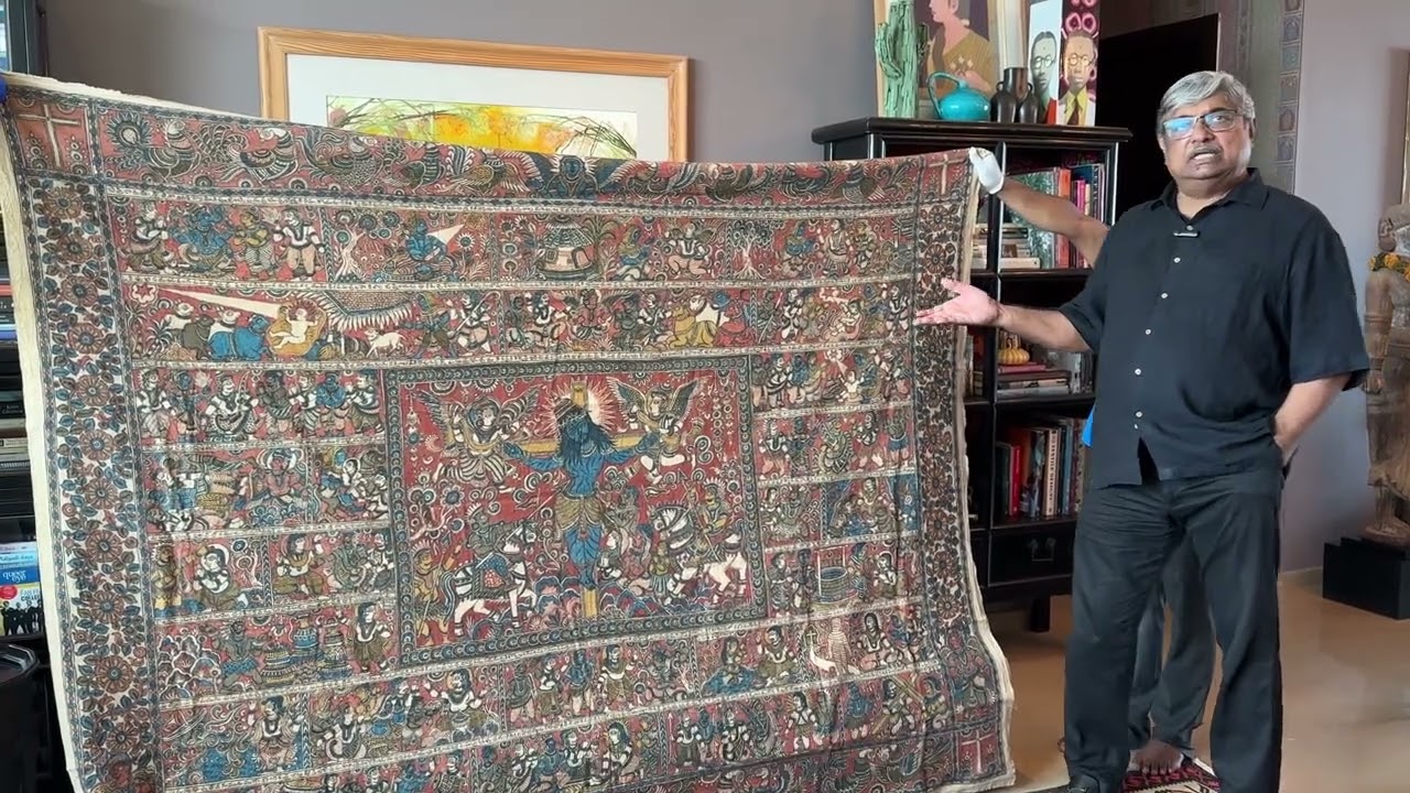 Crucifixion of Christ - A Kalamkari Tapestry by Kailasam