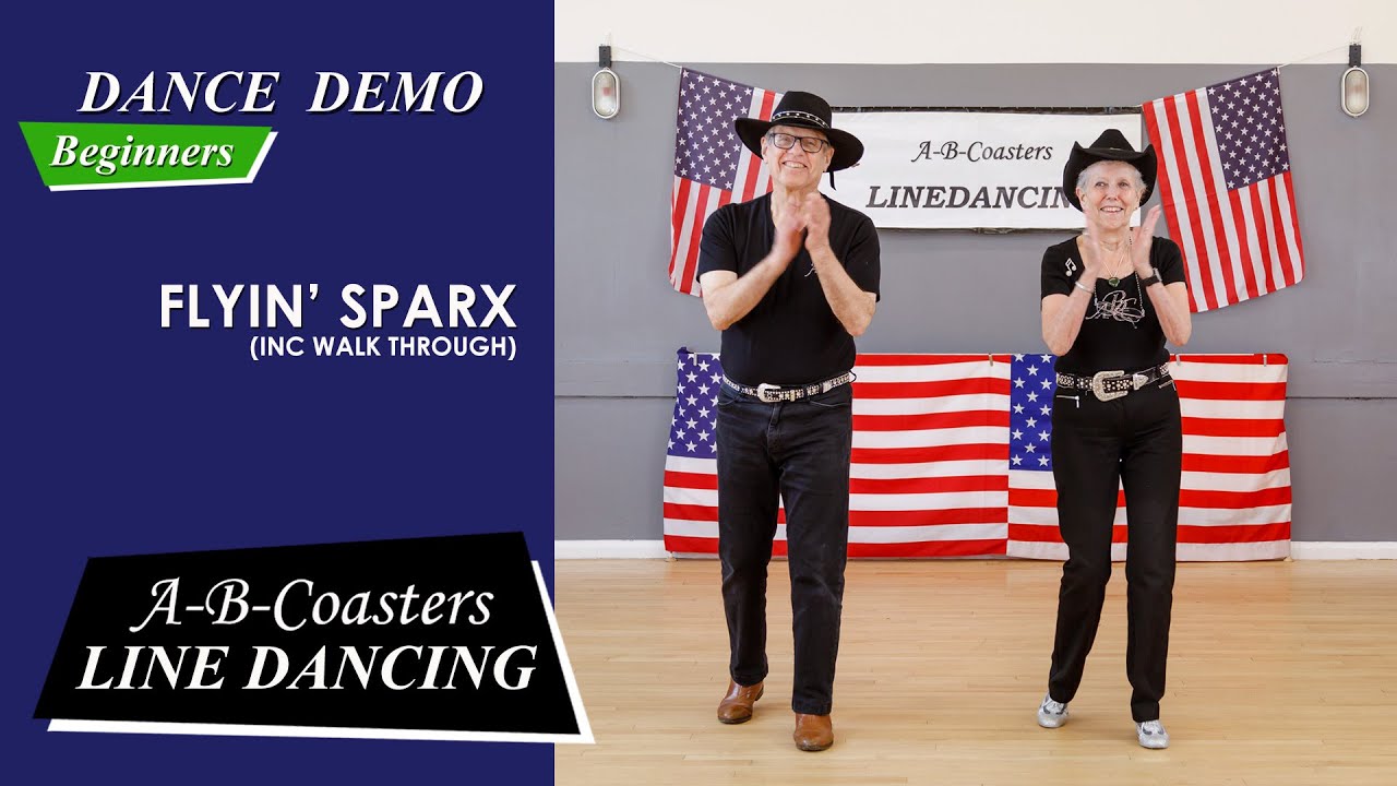 FLYIN' SPARX - Line Dance Demo & Walk Through