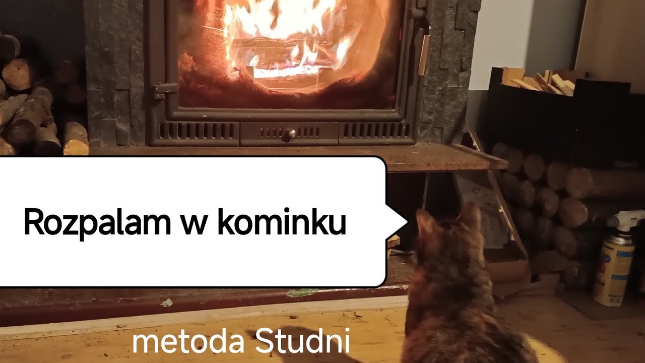 Rozpalanie w kominku🔥Jak układać drewno aby ogień palił się najlepiej?
