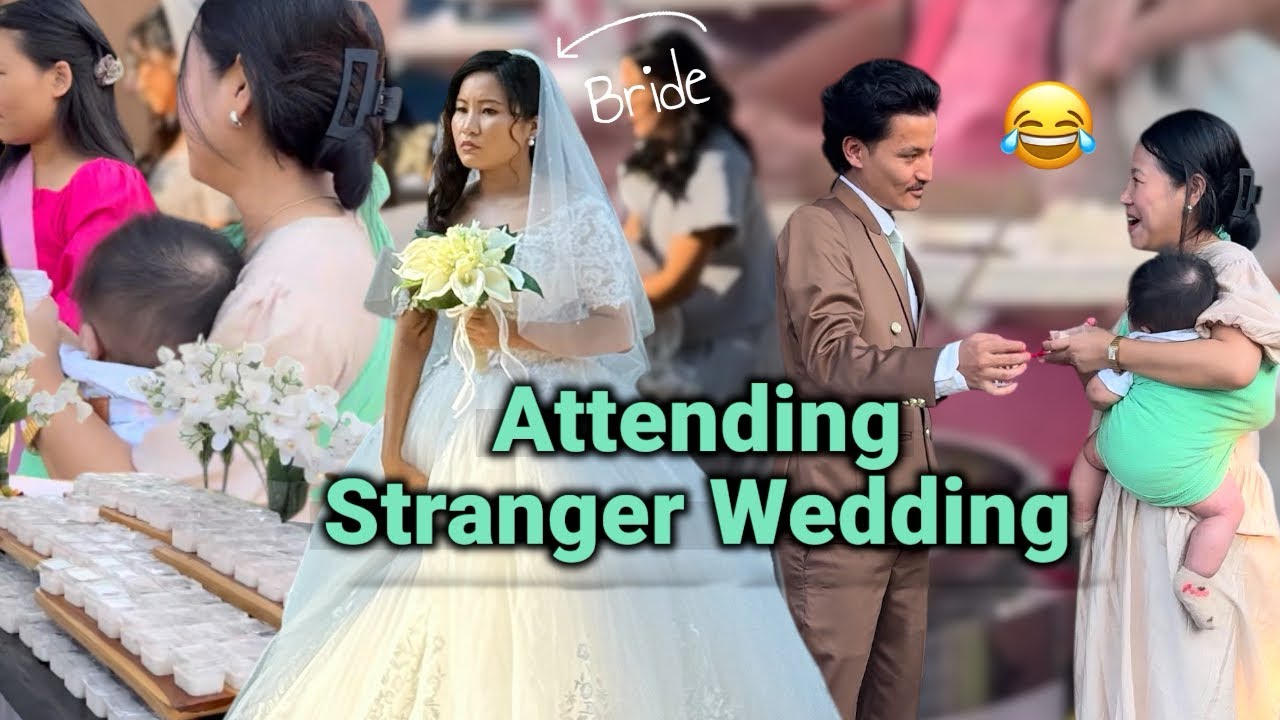 ATTENDING STRANGERS WEDDING/ UNINVITED GUEST /EATING THEIR FEAST with my CHILDREN 😝 