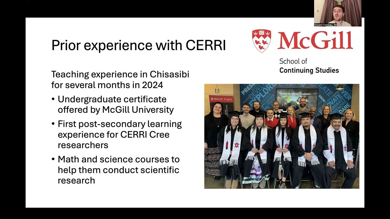 Vincent Comeau | Expanding Knowledge of Digital Tools by Cree Researchers in Chisasibi