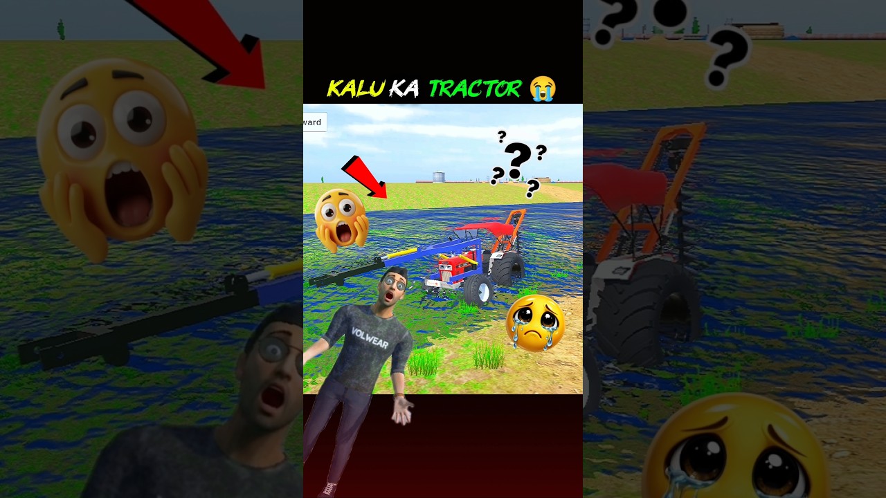 Kalu Ka Poll Wala Tractor 😭 |in Indian desi Life simulator 3d game |#OMYADAV #shortsfeed