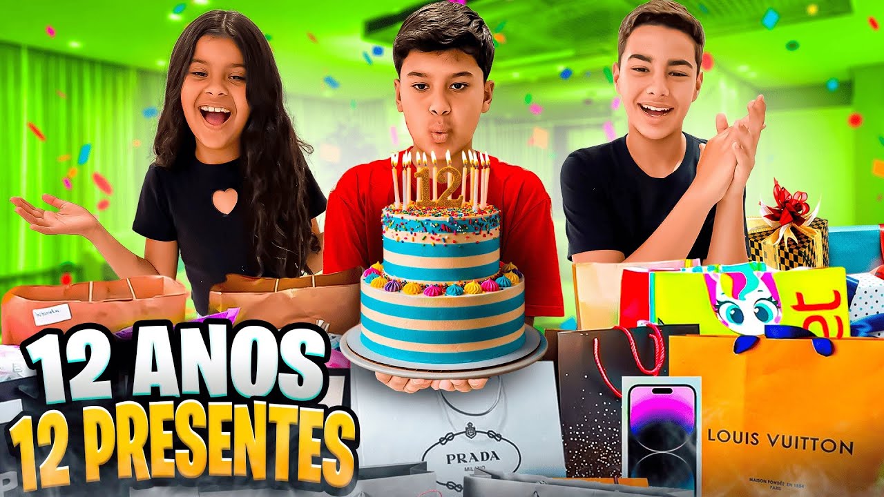 ESCOLHENDO 12 PRESENTES PARA O LORRAN *SERÁ QUE ELE GOSTOU? 😅