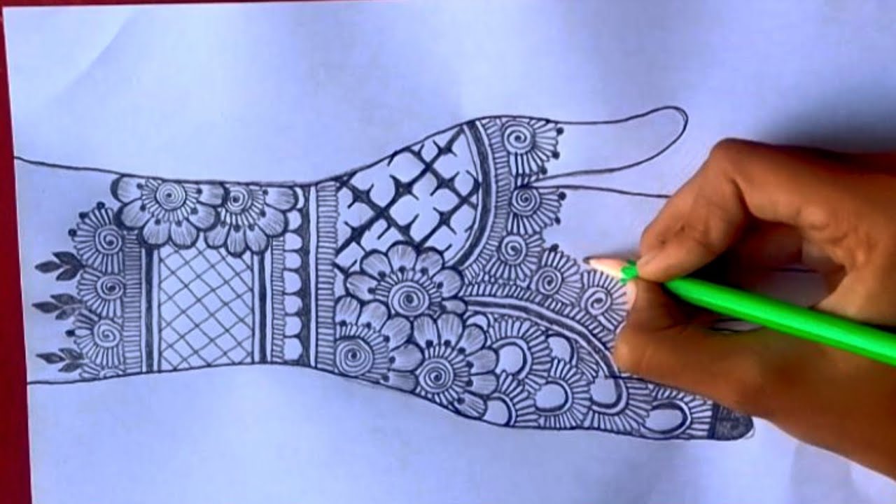 ❤️Latest pencil Mehandi design for front hand | beautiful Mehandi design | pencil Mehandi design 