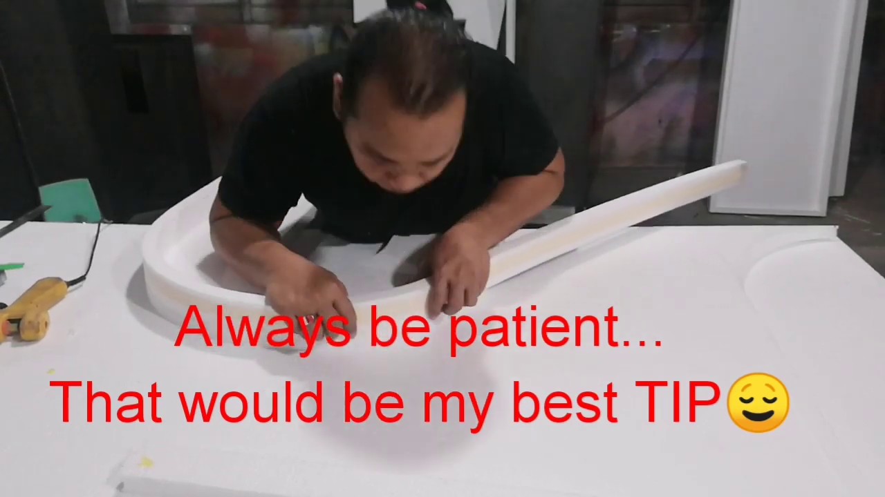 How to make bend styro (Huge) letter cut outs with Tips and TECHNIQUES