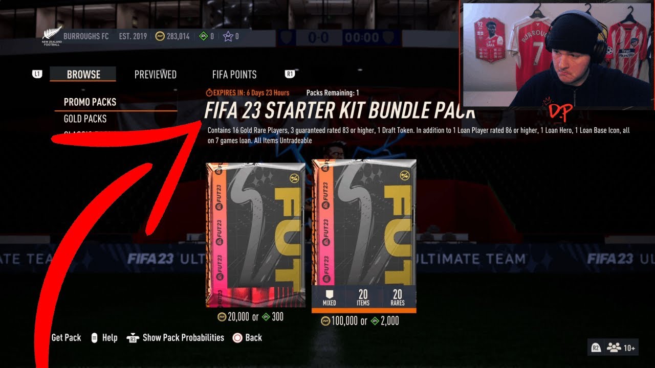 Opening FIFA 23 Starter Kit Bundle Pack