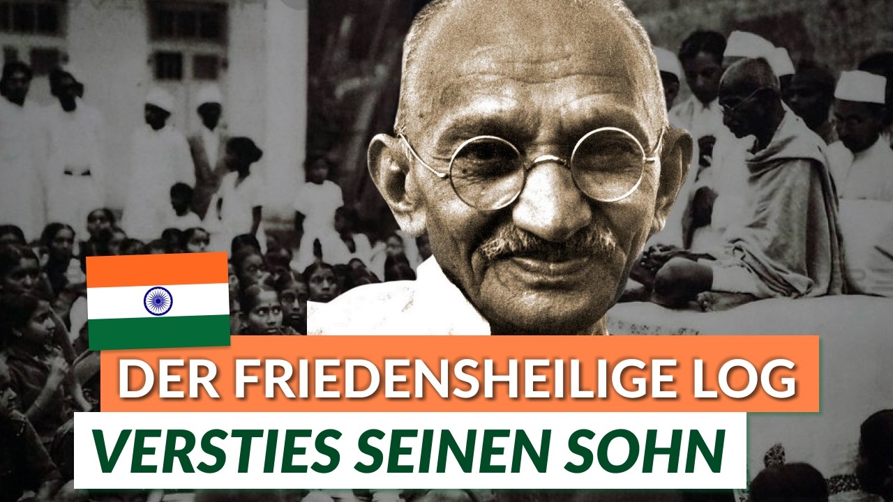 Gandhi warb Soldaten für England — der Friedensheilige log