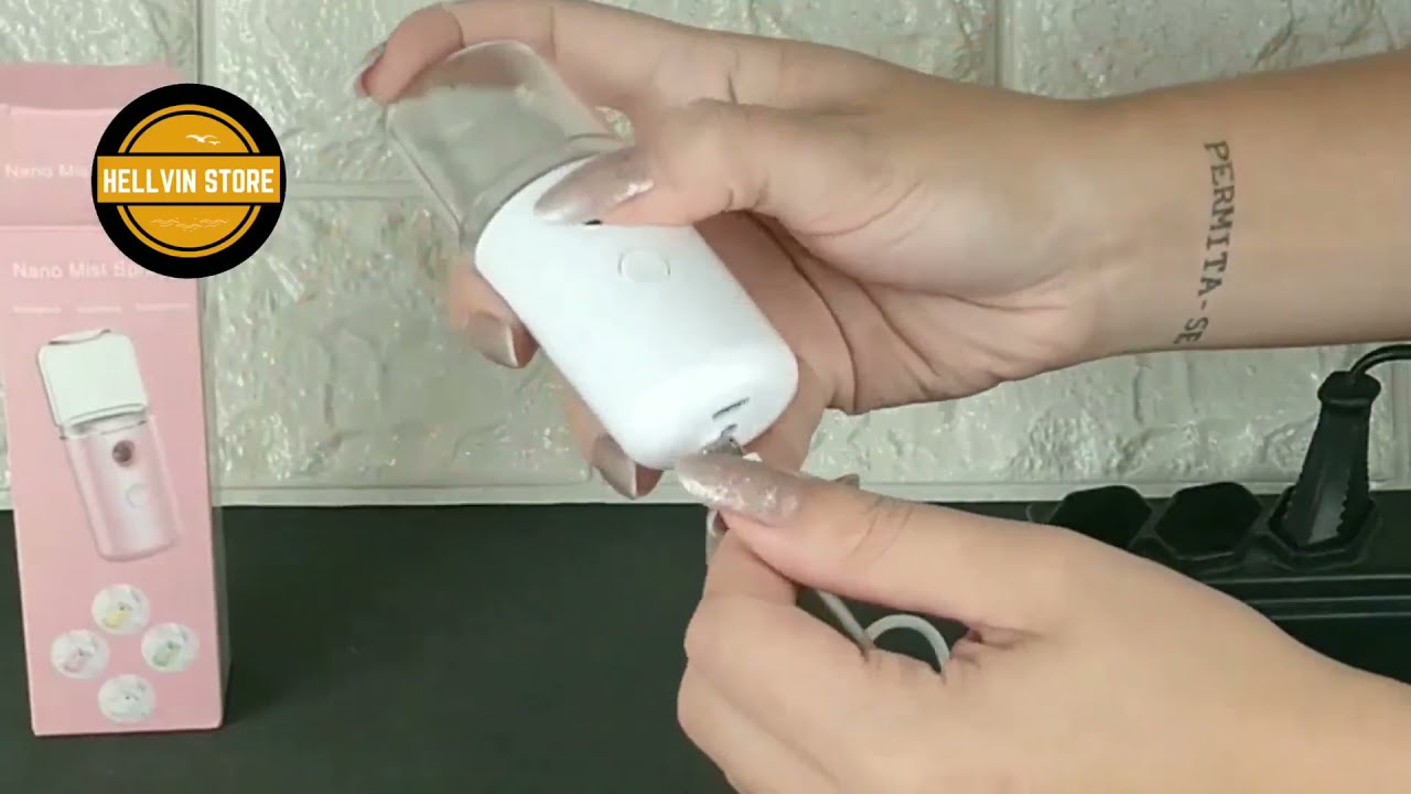 Mini Umidificador Facial Portátil (Alongamento/Extensão de Cílios e Limpeza/Hidratação da Pele)
