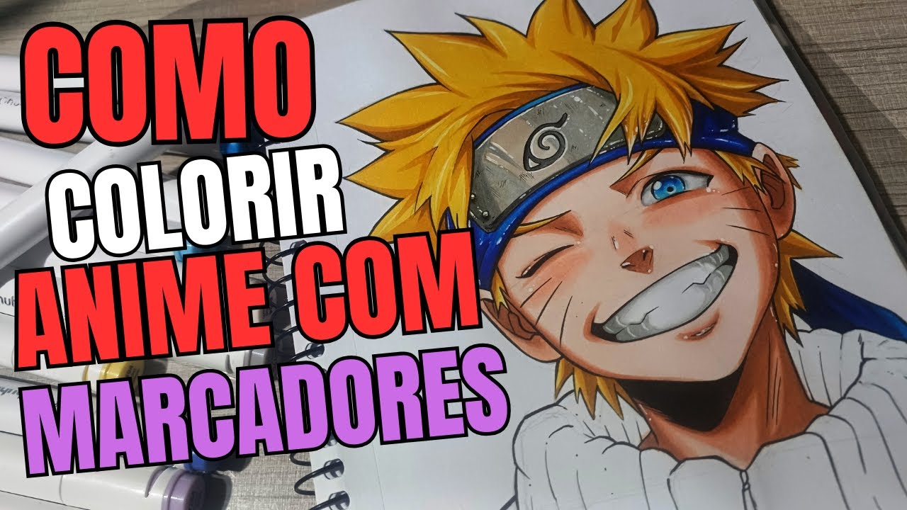Como Colorir a Bandana do Naruto com Marcadores | Tutorial