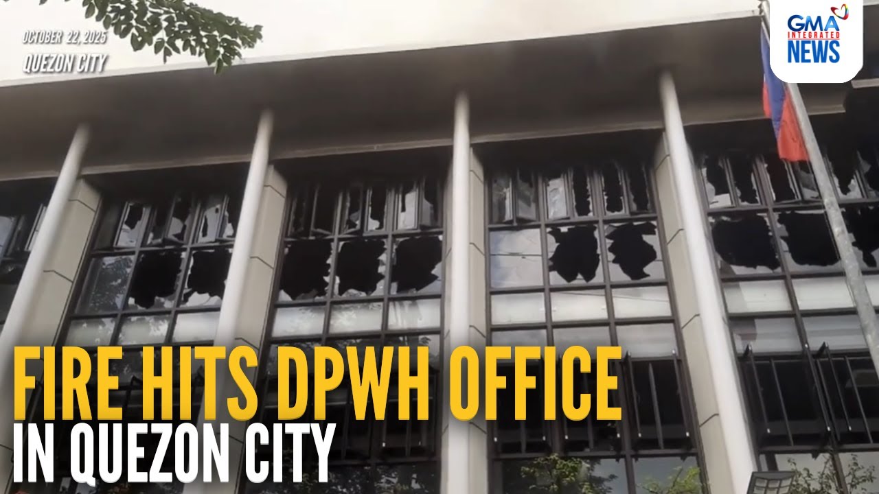 Fire hits DPWH office in Quezon City | GMA Integrated News