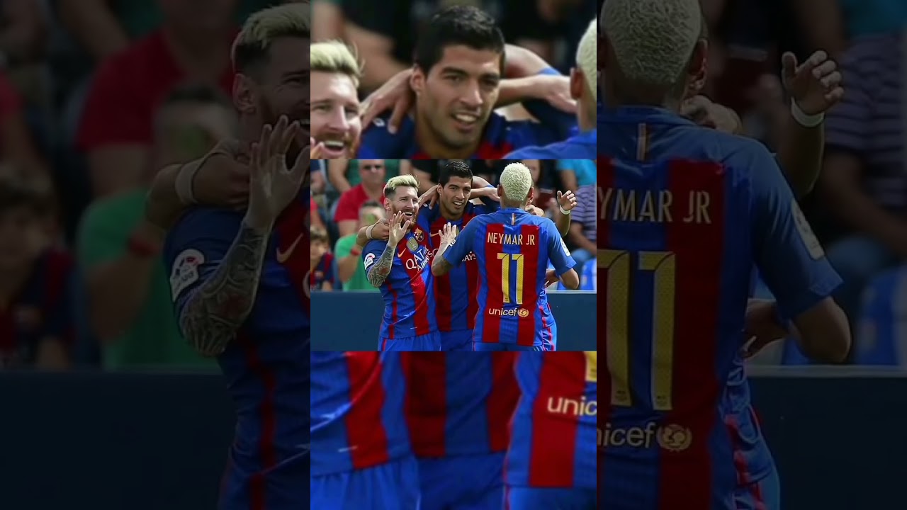 Моменты с легендарном трио Месси Суарес Неймар#МесииСуаресНеймар#смн