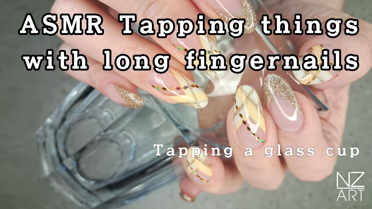 N2 🤍 ASMR Tapping things with long finger nails #nailasmr #tappingasmr #tappingsounds #nailart