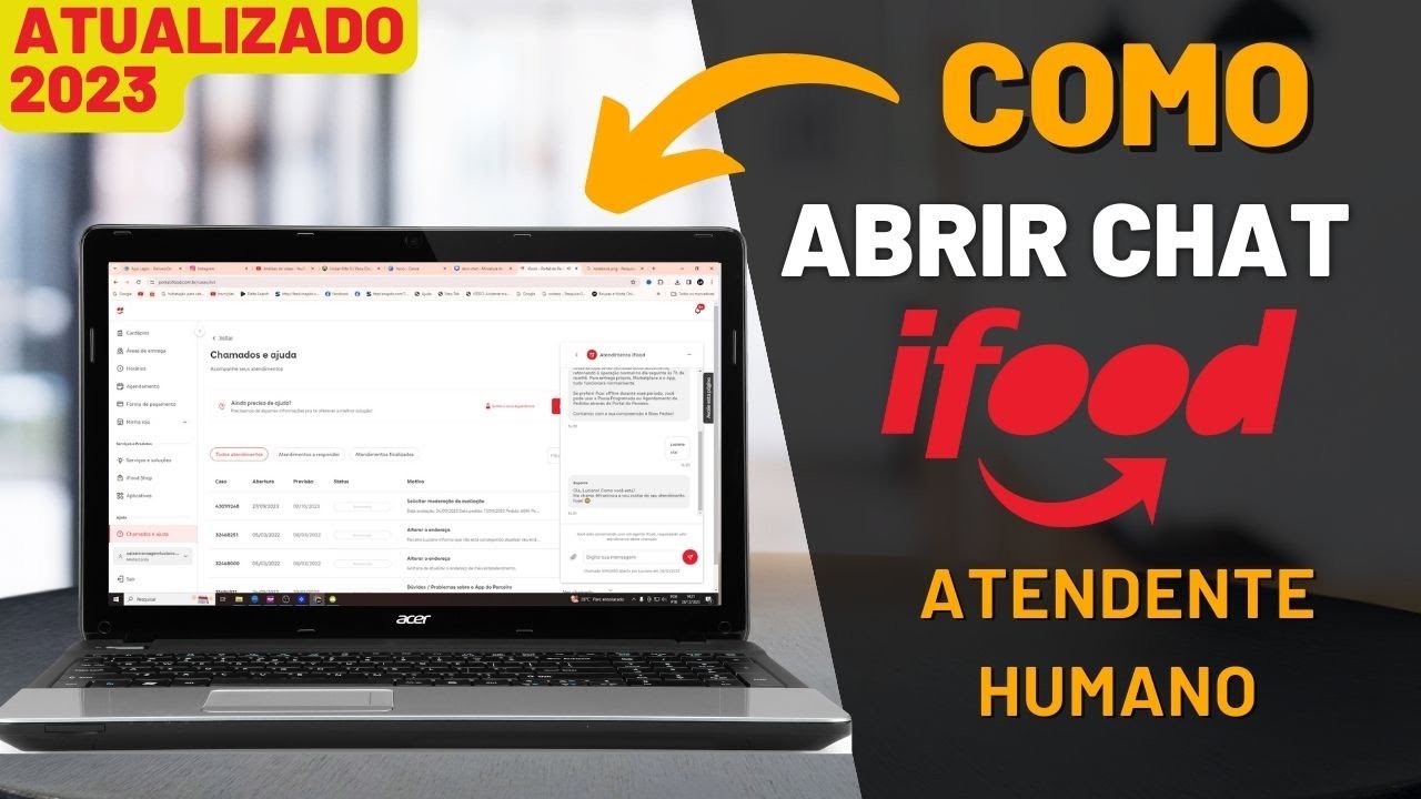 Como Abrir CHAT no IFOOD Restaurante
