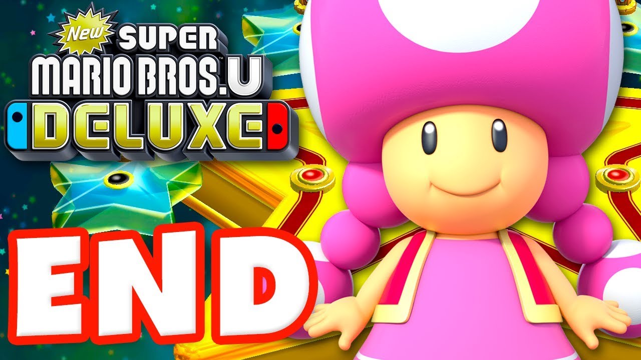 New Super Mario Bros U Deluxe - Gameplay Walkthrough Part 9 - Superstar Road 100%! (Nintendo Switch)