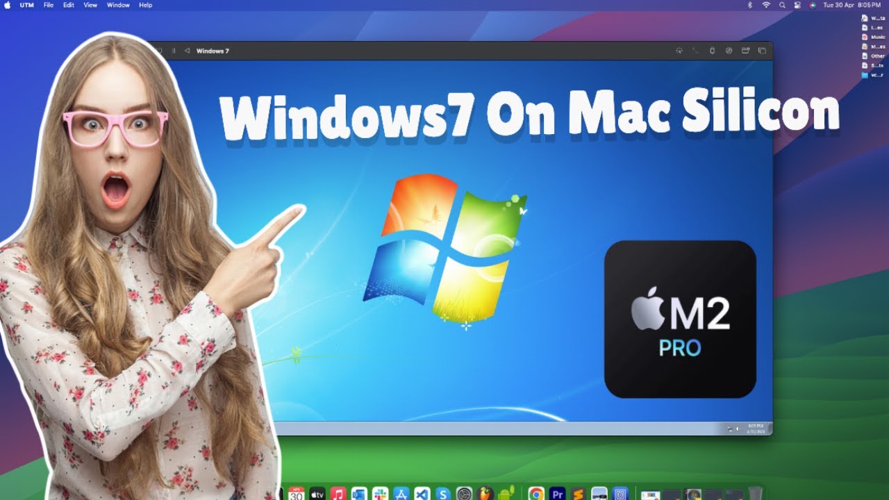 Запустите Windows 7 на Mac Apple Silicon M1 M2 M3 | UTM 🖥️