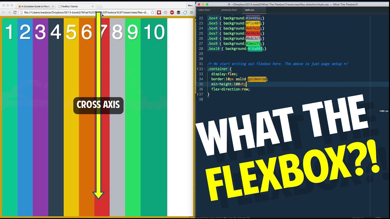Working with Flexbox flex-direction! - Tutorial 3 of 20