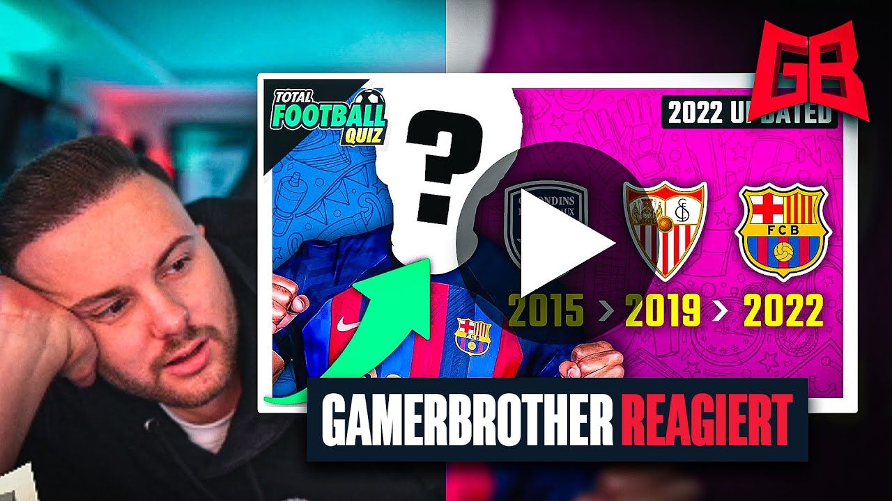 ABSOLUTER TRÜMMERBRUCH 😂 GamerBrother VERSAGT beim FUSSBALL SPIELER QUIZ 😂😂