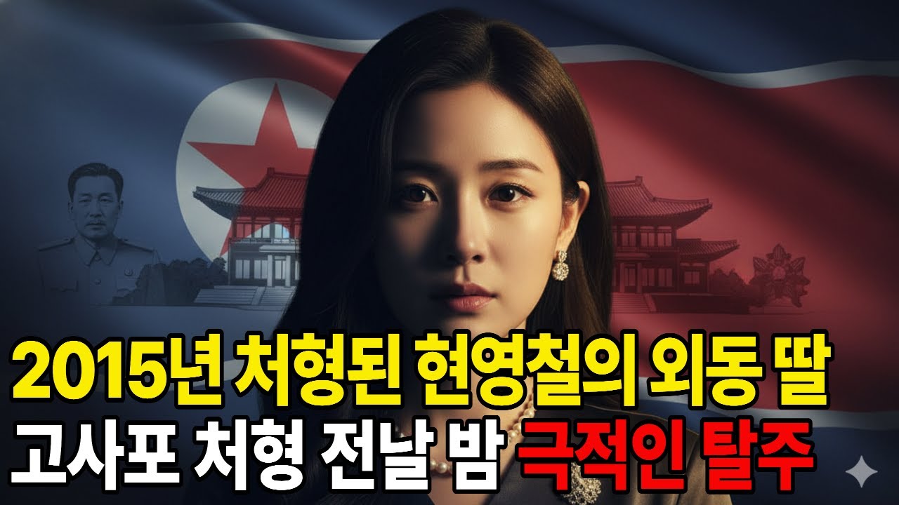 2015년 북한 국방장관 현영철 고사포 처형 12시간 전, 외동딸의 목숨 건 탈북