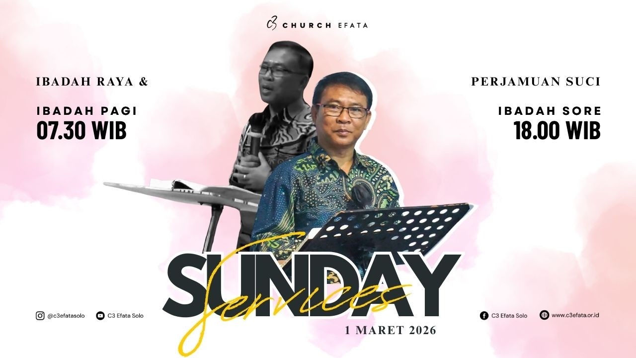 Live Stream Ibadah Raya Minggu Sore & Perjamuan Suci | C3 Efata 1 Maret 2026 | Ps. Rusmanto (2)