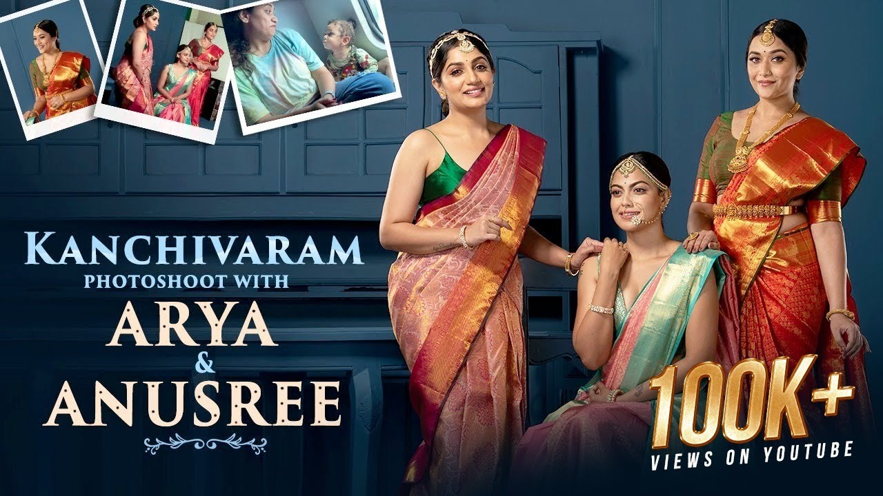 Kanchivaram Photoshoot with Arya & Anusree l BTS l Parvathy Krishna