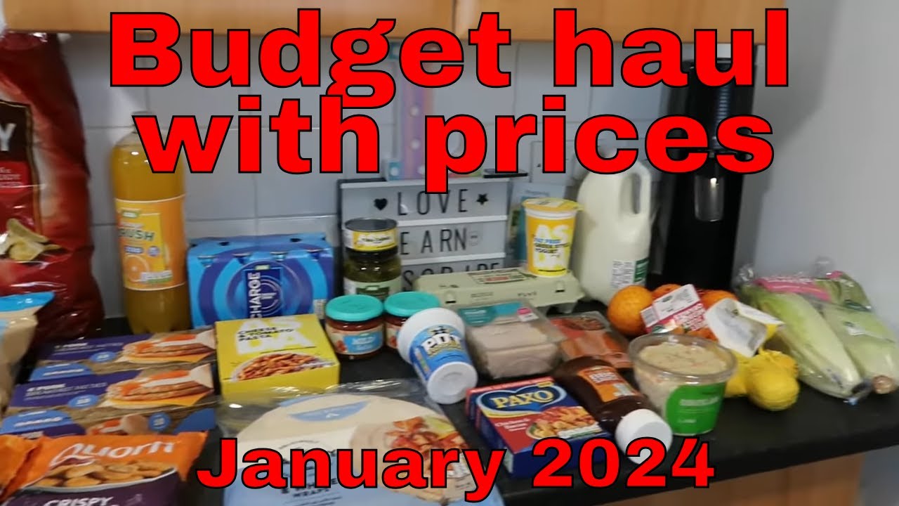 Budget Asda and Iceland shopping haul with prices