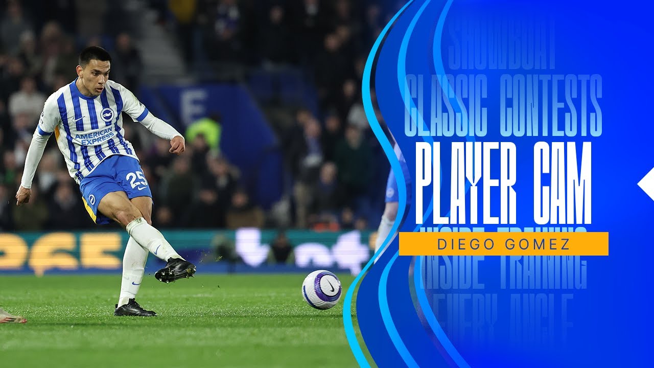 Diego Gomez Cam 🎥 | First Premier League Start | Brighton v Bournemouth