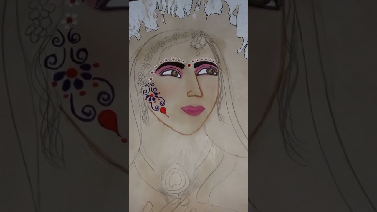 Radha spill art | subscribe | #radha #spillart #coffee #vrindavan #ArtForLife.