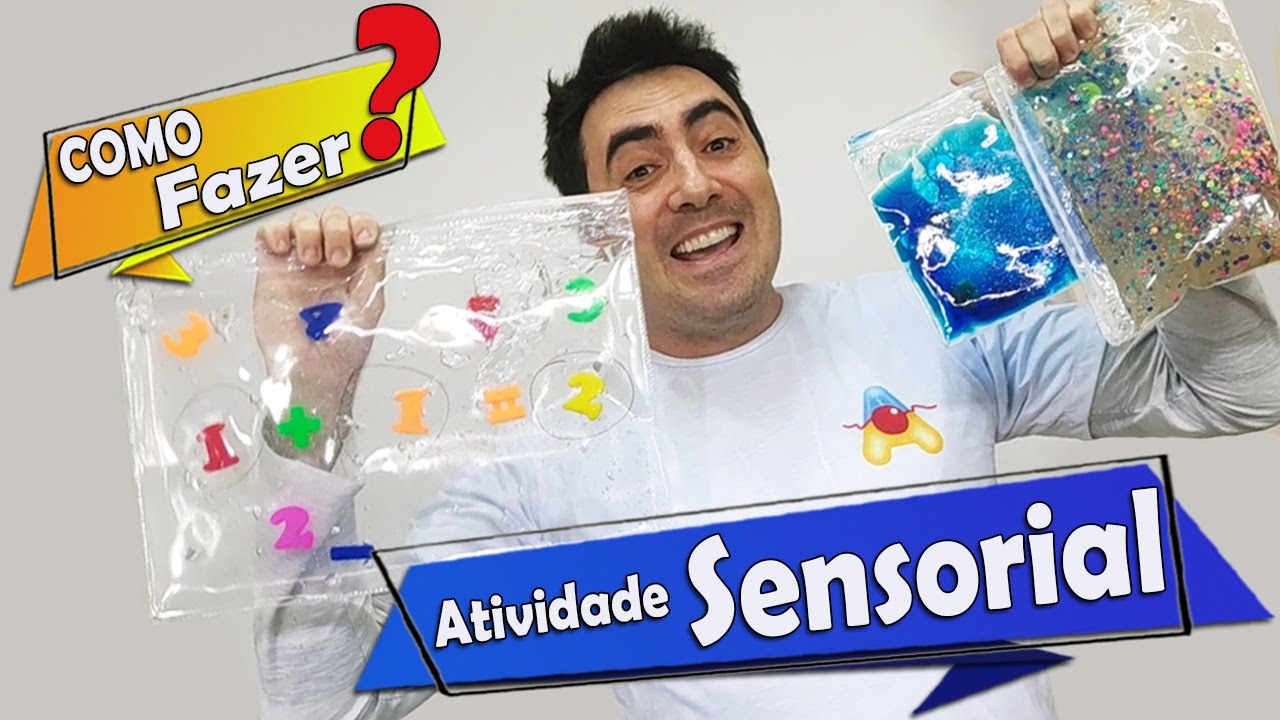 Atividade sensorial - Saco sensorial para crianças pequenas | Atividade sensorial para autistas
