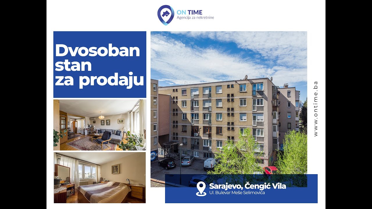 ON TIME prodaje: Stan, dvosoban, Sarajevo, Čengić Vila