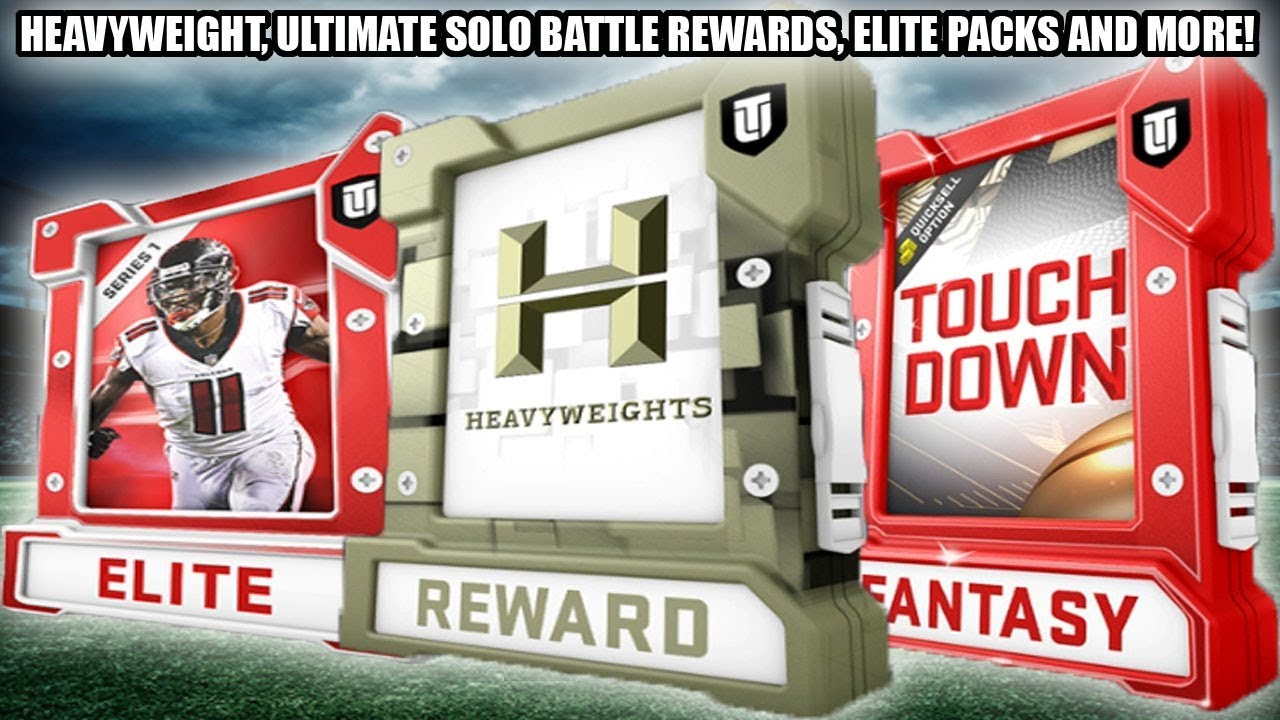 HEAVYWEIGHT, ULTIMATE SOLO BATTLES, 2 ELITE PACKS, QUICKSELLS AND MORE! | MADDEN 19 ULTIMATE TEAM