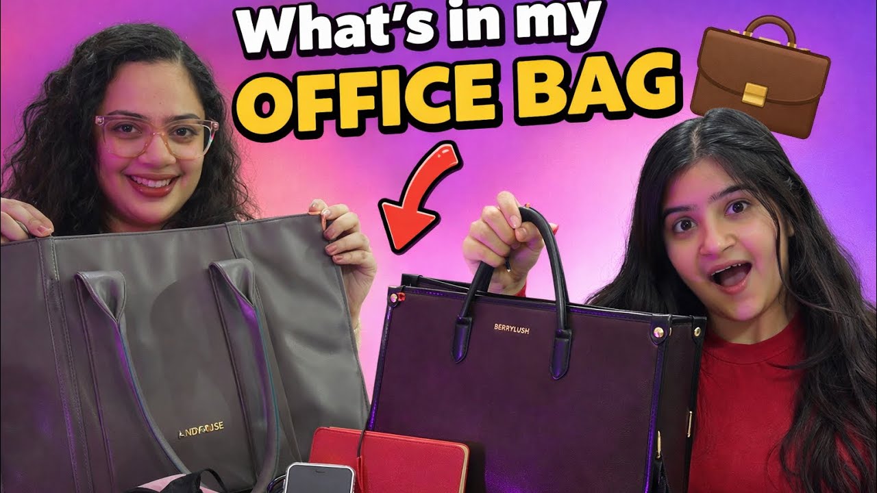What’s in our Office Bags? 💼 (She carries the weirdest things!)