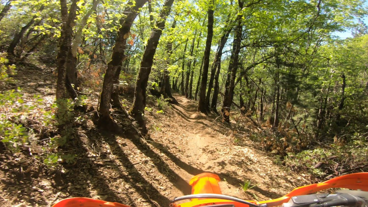 Foresthill Ca, Trail loop 2. ktm 500 xcfw