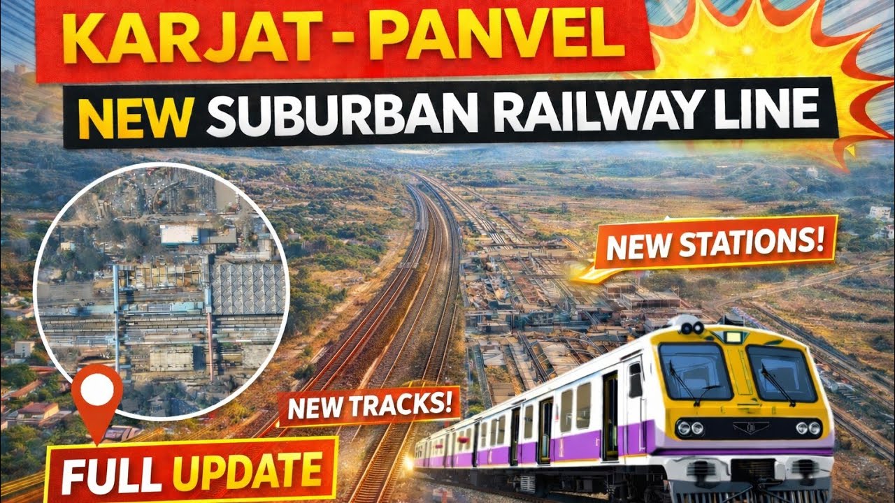 Panvel-Karjat New Suburban Railway Line 🚆 | Latest Project Update & Ground Reality