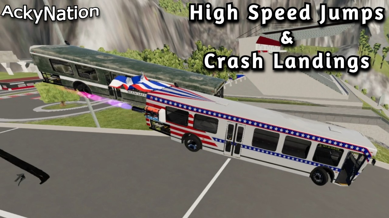 High Speed Jumps & Crash Landings | BeamNG Drive