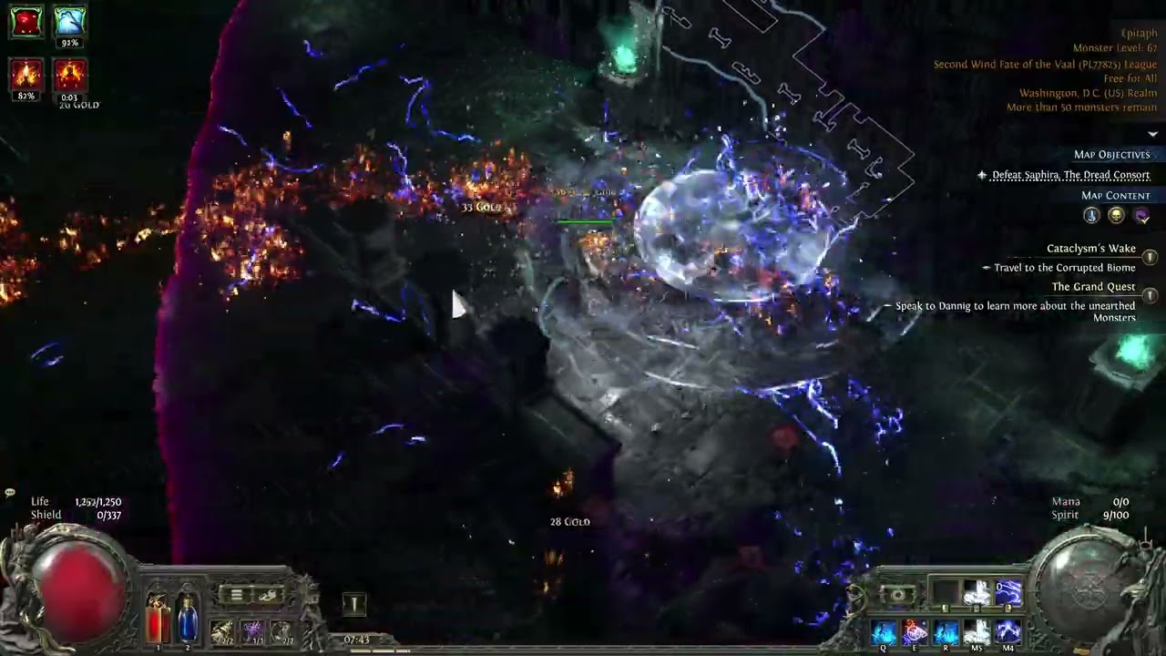Path of Exile 2: POE2: FOTV-SW: First map (T3) | Bloodmage